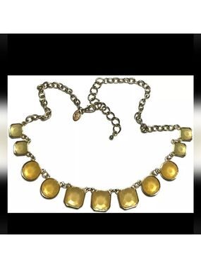 Vintage Necklace Signed CHARMING CHARLIE Gold Tone Chain 16"-19"
